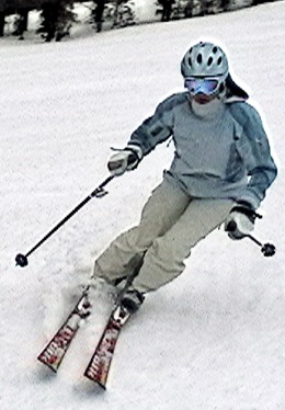 Skier coached by Rick Schellmann